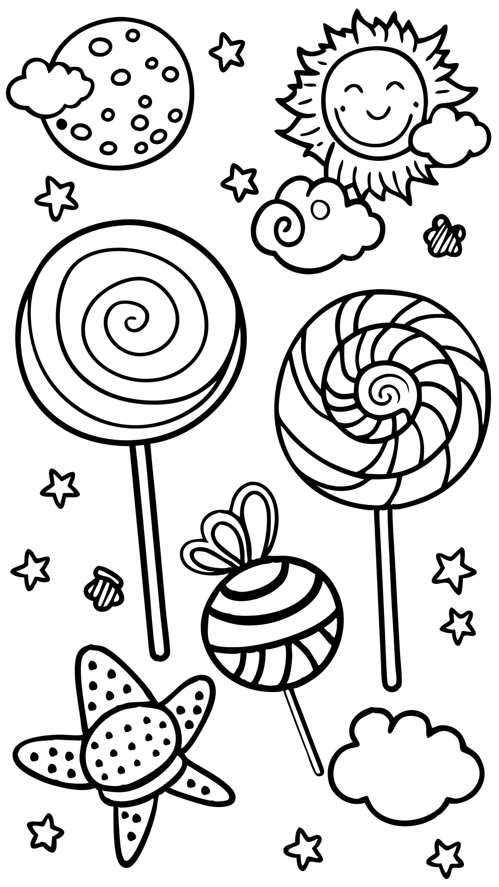 Páginas para colorear de Lollipop